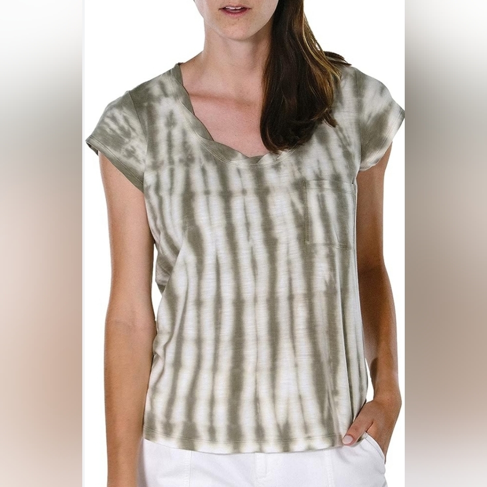 SANCTUARY TRAVELER TWIST TEE.  Sz- Large.          NWT